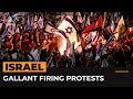 Protesters reach Netanyahu’s residence after defence minister firing | AJ #Shorts