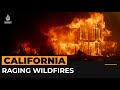 Raging US wildfires fuelled by strong winds destroy homes in California | AJ#shorts