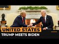 Trump meets Biden at the White House | AJ #shorts