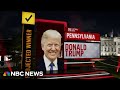 Trump wins battleground state Pennsylvania, NBC News projects