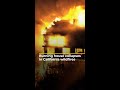 Burning house collapses in California wildfires | AJ#shorts